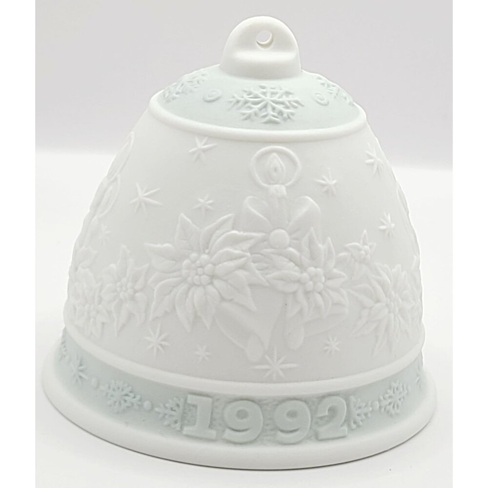 Lladro 1992 Porcelain Christmas Bell Ornament In Original Box No hangtag